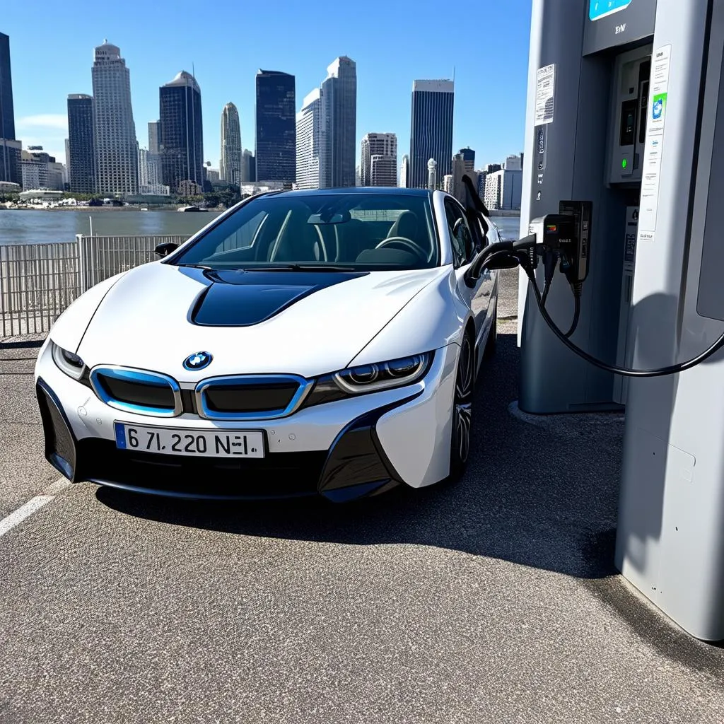 BMW i8 charging